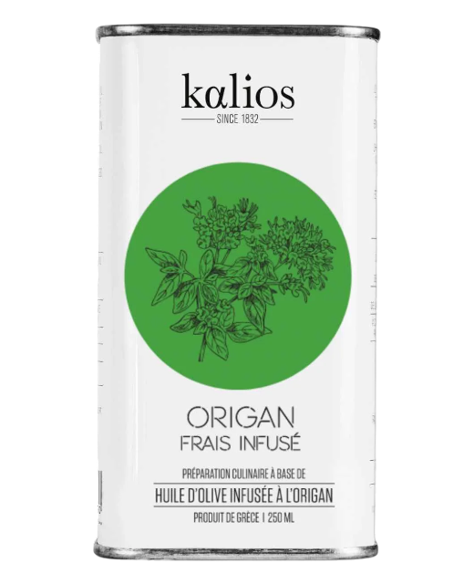 Huile d'olive infusée à l'origan - Kalios