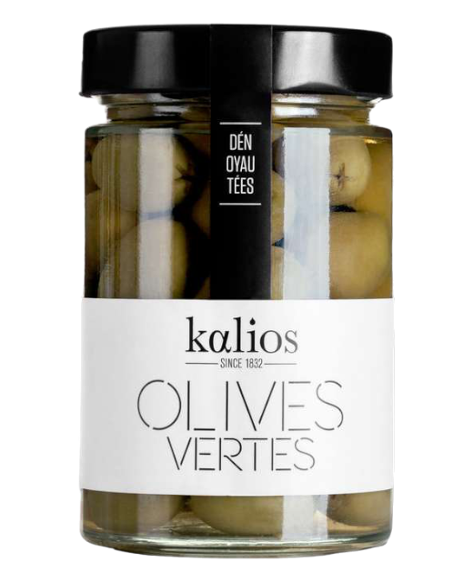 OLIVES VERTES CHALKIDIKI AU NATUREL - 310G - KALIOS