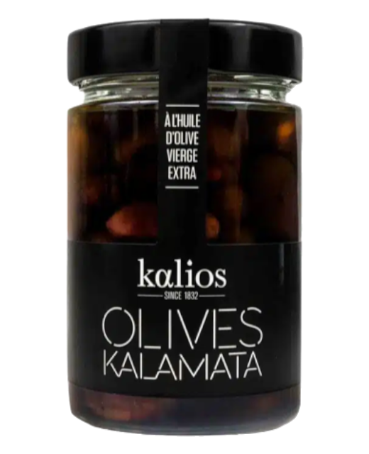 OLIVES KALAMATA A L'HUILE D'OLIVE - 310G - KALIOS